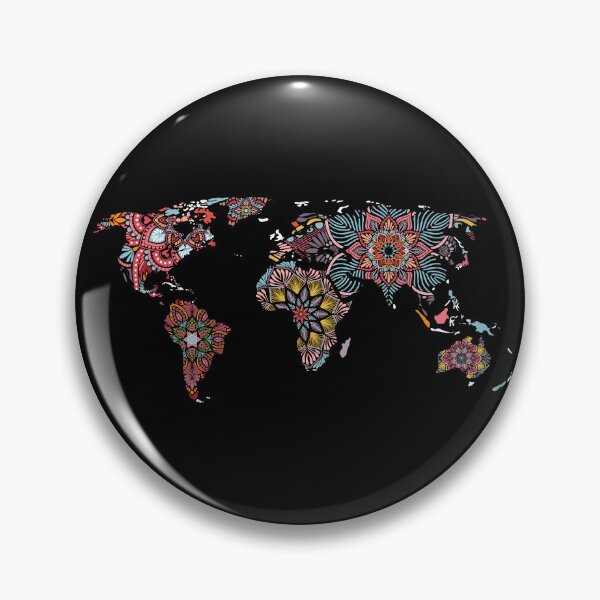 Item preview, World map mandalas designed and sold by OtterFactory.
