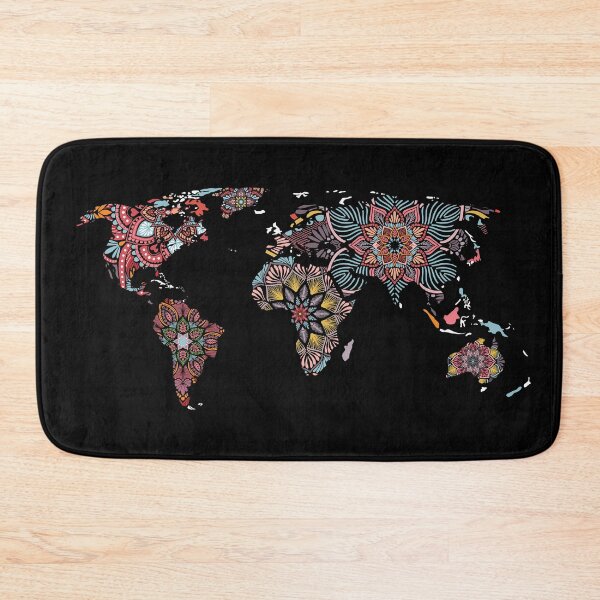 Item preview, World map mandalas designed and sold by OtterFactory.