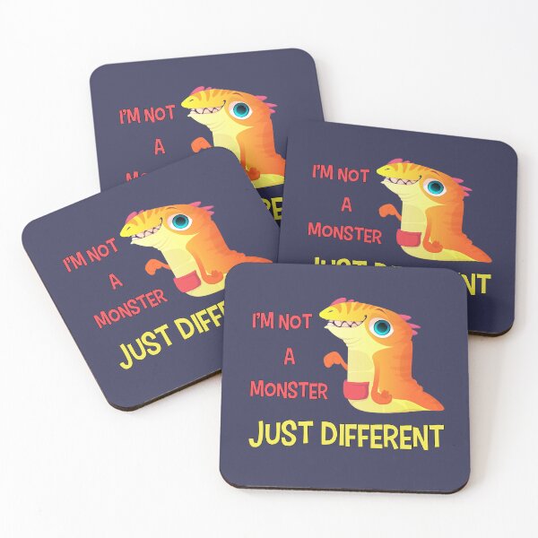 Item preview, I'm not a monster, just different, funny cute monster Lovers, Awesome gift for your friends and family designed and sold by abdelhak2005.