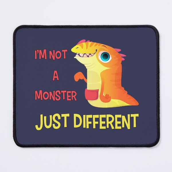 Item preview, I'm not a monster, just different, funny cute monster Lovers, Awesome gift for your friends and family designed and sold by abdelhak2005.