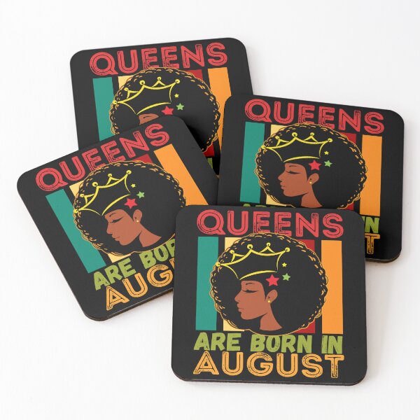 Item preview, Vintage Afro Woman- Queens Are Born In August Birthday Design designed and sold by Designs By YL.