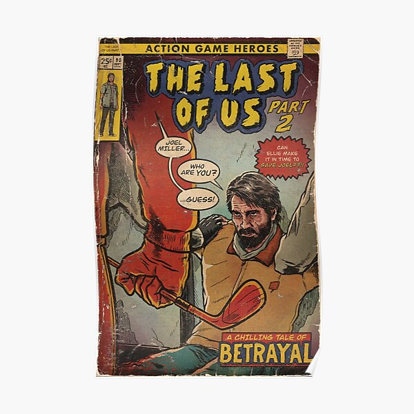 The Last of Us 2 - Couverture de bande dessinée fan art de Joel Poster