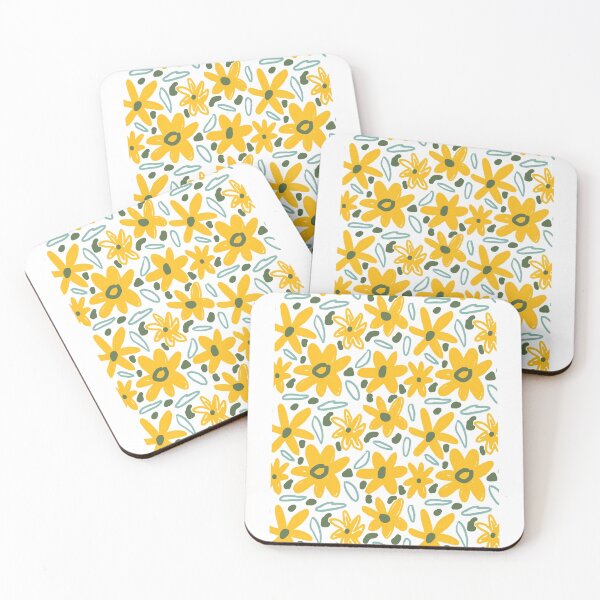 Item preview, Happy Yellow Flower Field_quot_, pattern Graphic (2) designed and sold by ColorSpacePro.