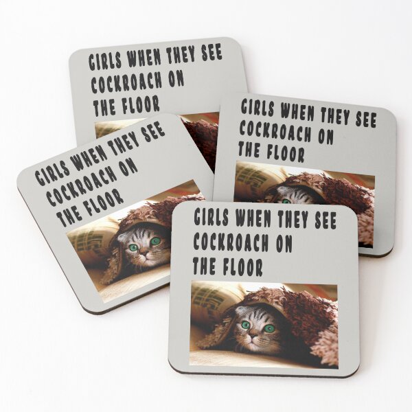 Item preview, GIRLS WHEN THEY SEE COCKROACH ON THE FLOOR . designed and sold by GOLDFAMILYSHOP.