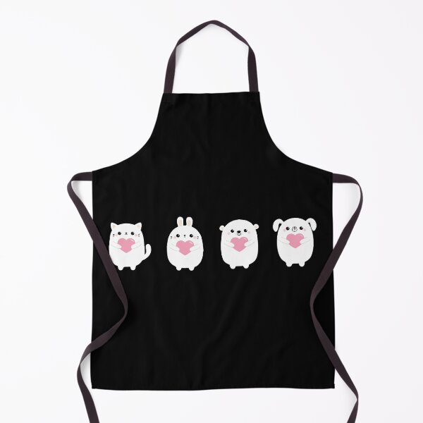 Item preview, Happy Valentines Day White Cat Bunny Bear Dog designed and sold by Creativenetic.