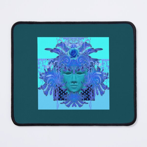 Item preview, BLUE MASK MARDI GRAS FLORAL MASQUERADE PARADE DESIGN, designed and sold by ColorSpacePro.