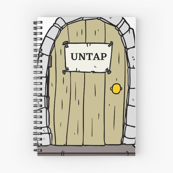 Item preview, MTG Dungeon Door with UNTAP designed and sold by PODTycoon.