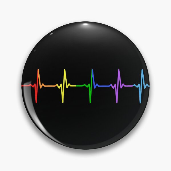 Item preview, Rainbow Pulse Hearbeat LGBT designed and sold by thingsandthings.