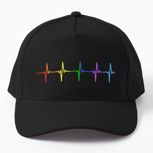 Aperçu de l'œuvre Rainbow Pulse Hearbeat LGBT créée et vendue par thingsandthings.
