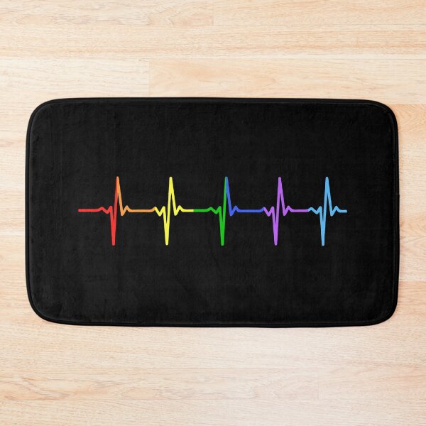 Item preview, Rainbow Pulse Hearbeat LGBT designed and sold by thingsandthings.