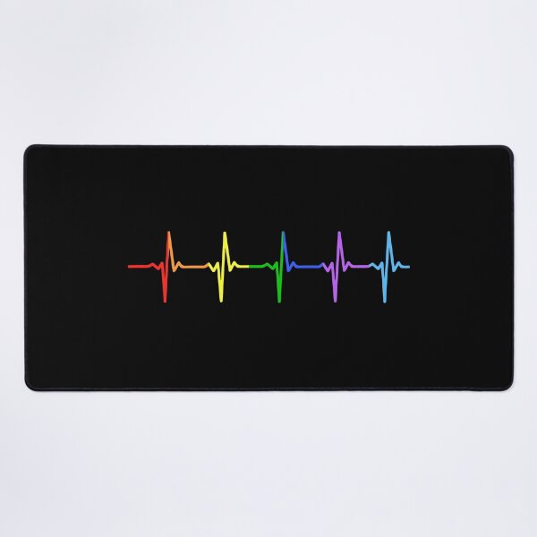 Item preview, Rainbow Pulse Hearbeat LGBT designed and sold by thingsandthings.