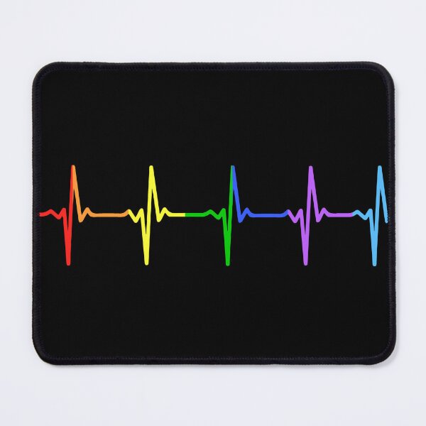 Item preview, Rainbow Pulse Hearbeat LGBT designed and sold by thingsandthings.