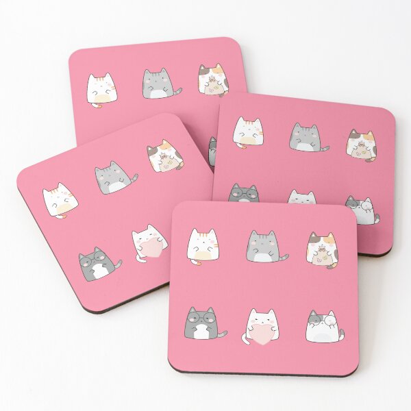 Item preview, adorable kawaii cats chubby pack cartoon designed and sold by Alec Buchan.