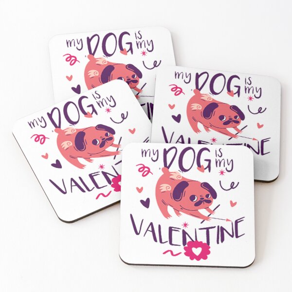 Item preview, My Dog Is My Valentine-dog lover T-Shirt designed and sold by MISM133.