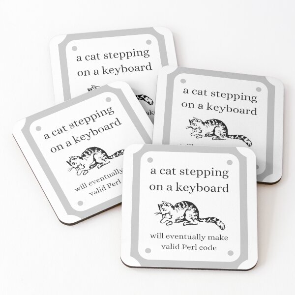 Item preview, A cat walking on a keyboard will make Perl code designed and sold by themkat.