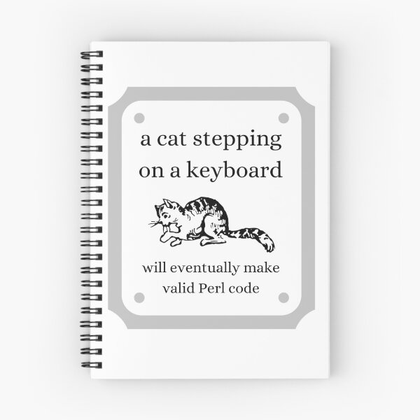 Item preview, A cat walking on a keyboard will make Perl code designed and sold by themkat.