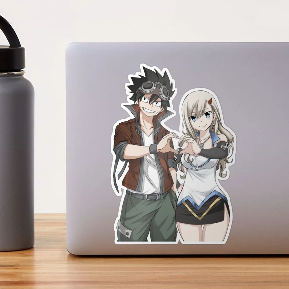 Edens Zero Cute Rebecca Happy and Shiki  Sticker for Sale by