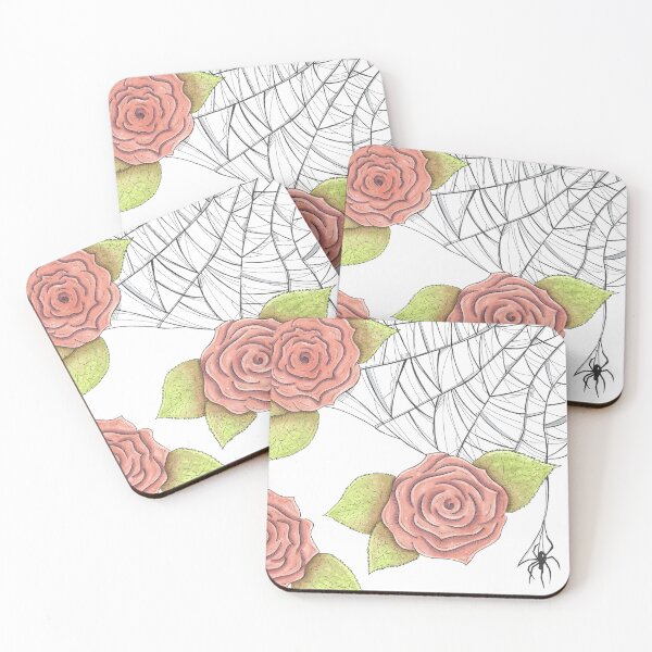 Item preview, Flowers with Spider and Web designed and sold by Gadzoik.