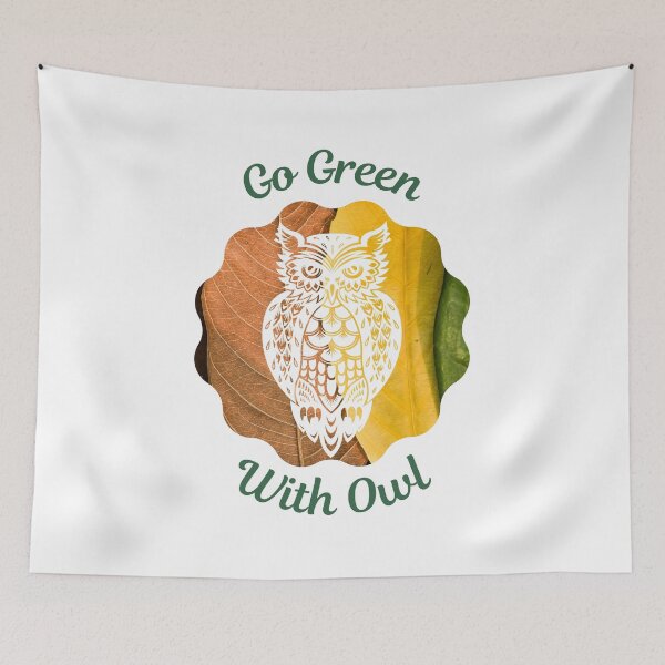 Item preview, Go Green With Owl designed and sold by kucingmaikan.