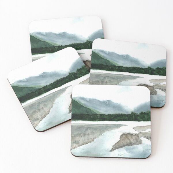 Item preview, Dart River - watercolour painting designed and sold by Karottenlotte.