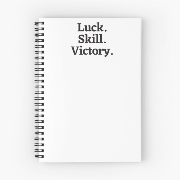 Item preview, Luck. Skill. Victory. designed and sold by PODTycoon.