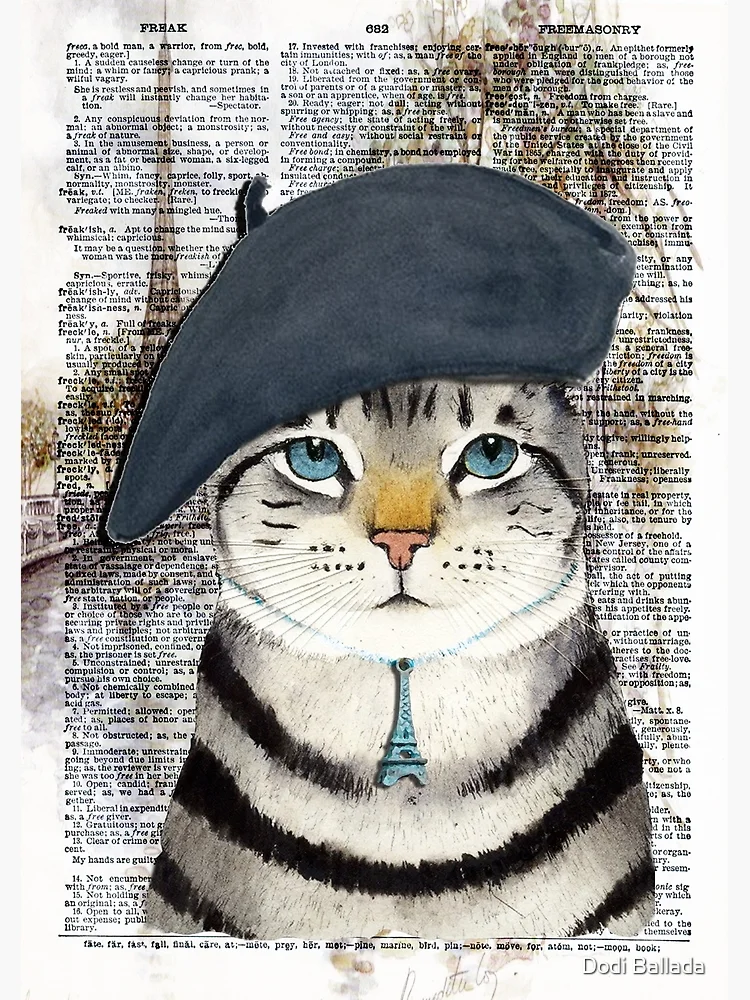 Cat POSTCARDS - Fine Art Cat Postcards 8 in Book - Famous Cat Paintings  Postcard
