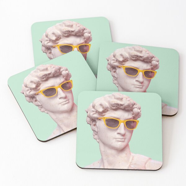 Item preview, Statue of David by Michelangelo with sunglasses designed and sold by GiovanniCancemi.