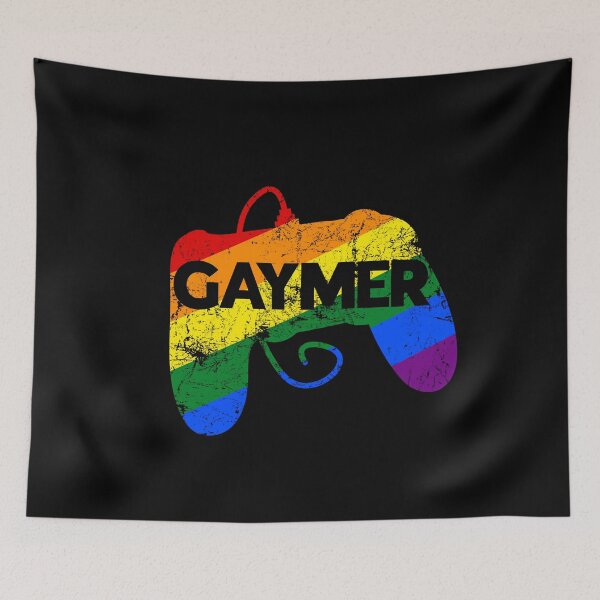 Item preview, Gaymer Gay Gamer Gayming LGBT Video Gaming Rainbow designed and sold by juvajay.