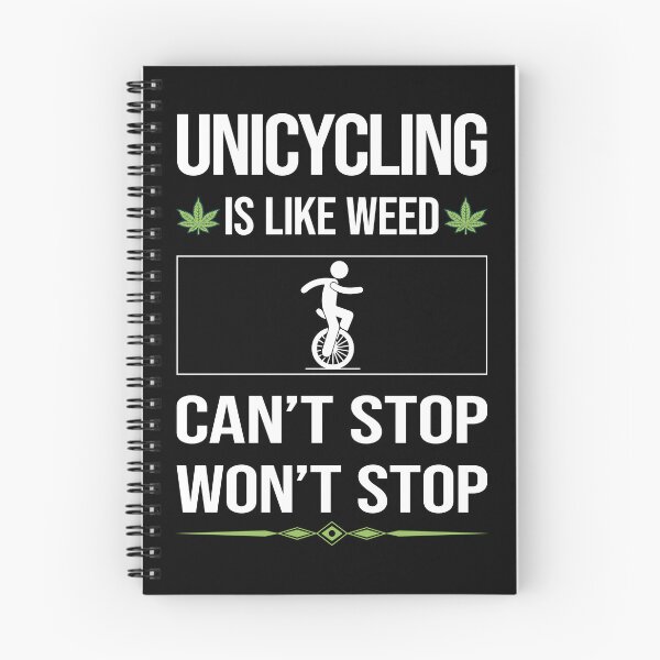 Item preview, Funny Can't Stop Unicycling Unicycle Unicyclist designed and sold by ArydeaNoriega.