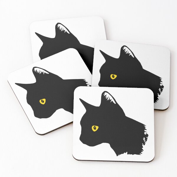 Item preview, Black Cat with Yellow Eyes designed and sold by Owlies-Barn.