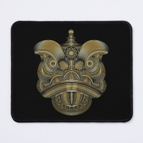 Item preview, White Gold Lion Dance Head designed and sold by hockeng.
