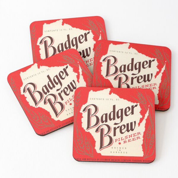 Item preview, Badger Brew Pilsner Beer designed and sold by uniquenostalgia.