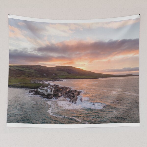 Item preview, Irish Lighthouse with Sunset designed and sold by StephenPower.