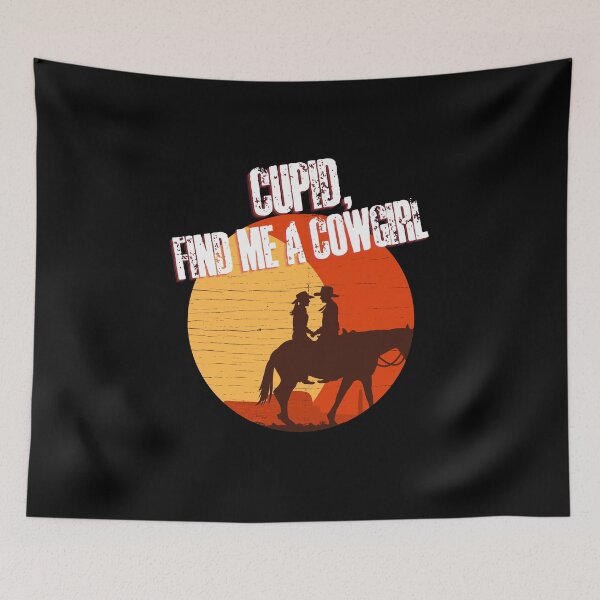 Item preview, Cowgirl Valentines Day | Cupid, find me a cowgirl design designed and sold by HROC.