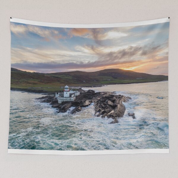 Item preview,  Irish Lighthouse with Sunset 2 designed and sold by StephenPower.