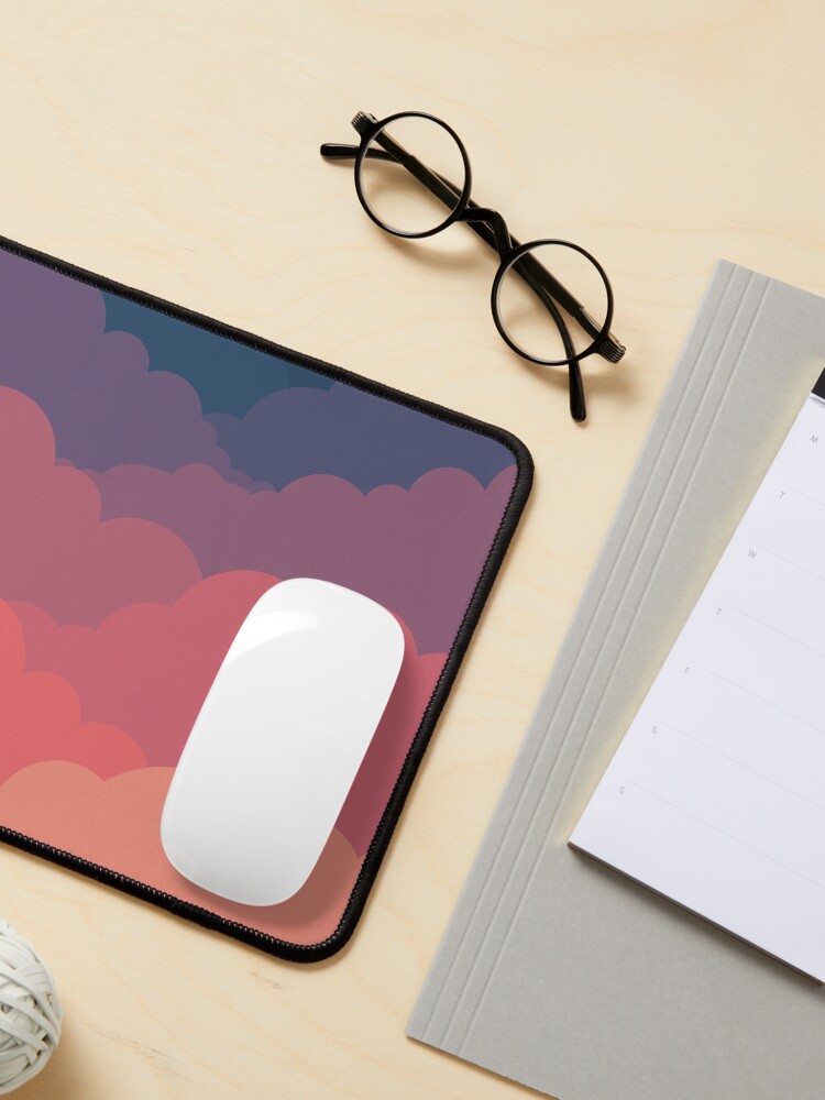 Alternate view of Sunset Sunrise cloud gradient Mouse Pad