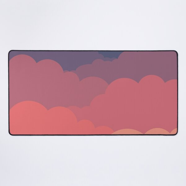 Sunset Sunrise cloud gradient Desk Mat