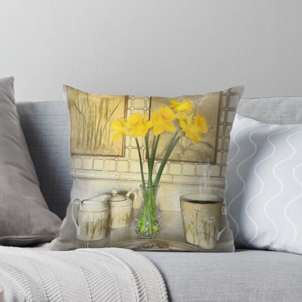 Item preview, Coffee and Cake with Daffodils designed and sold by webster7.