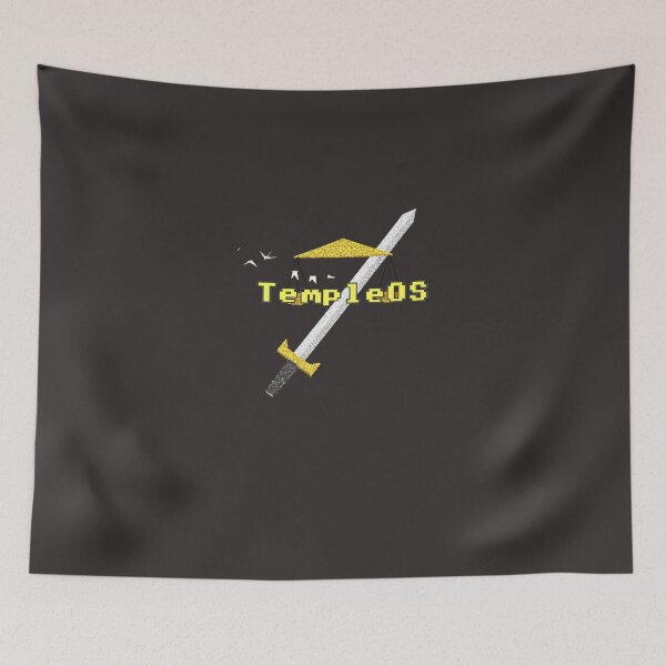 Item preview, TempleOS Logo Pure Essential T-Shirt designed and sold by WaldemarGendel.