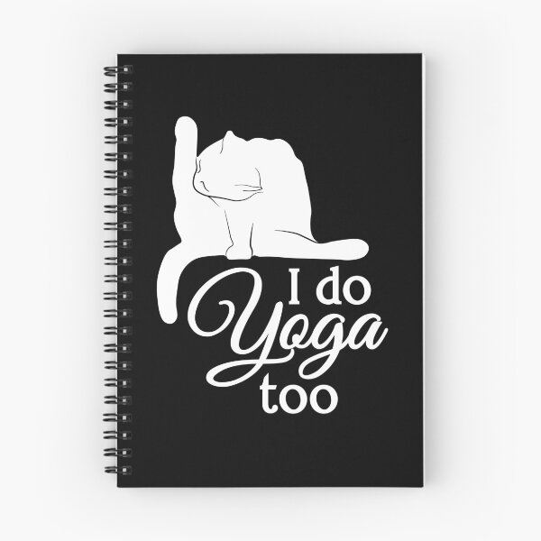 Item preview, I Do Yoga Too | Cat | White | Black designed and sold by Wintre2.