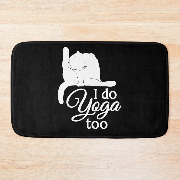 Item preview, I Do Yoga Too | Cat | White | Black designed and sold by Wintre2.