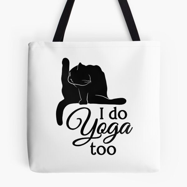 Item preview, I Do Yoga Too | Cat | Black | White designed and sold by Wintre2.