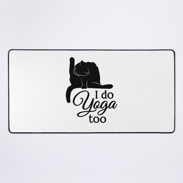 Item preview, I Do Yoga Too | Cat | Black | White designed and sold by Wintre2.