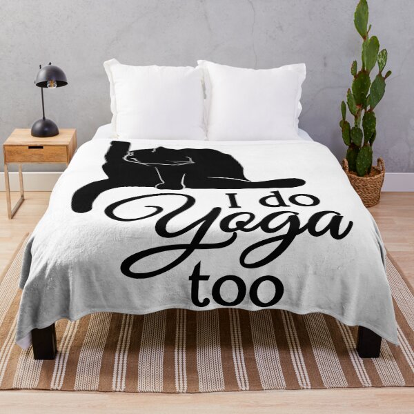 Item preview, I Do Yoga Too | Cat | Black | White designed and sold by Wintre2.