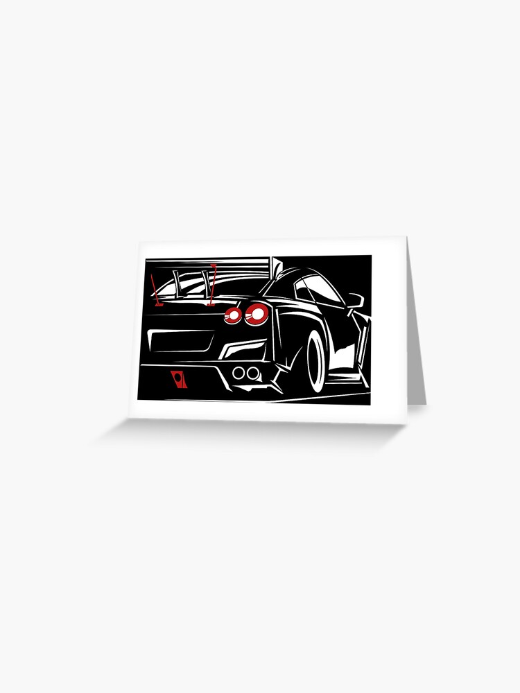 Grußkarte for Sale mit Nissan GTR R35, JDM, Geschenk für Autoliebhaber,  Geschenk für Autoliebhaber, Autoliebhaber, japanisches Auto, Sportwagen  von 365CarMods Official