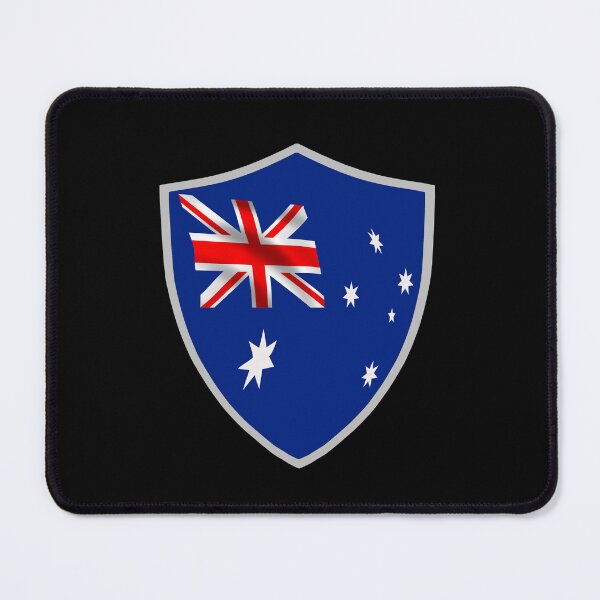 Item preview, Australian shield flag designed and sold by P-I-R.