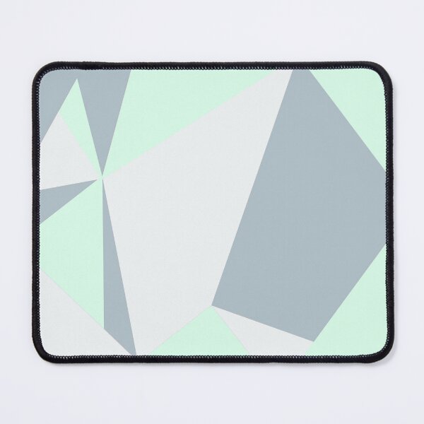 Item preview, Mint and Grey geometric abstract pattern designed and sold by PuzbieArts.