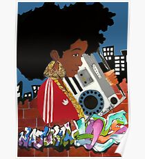 Old School Afro Poster