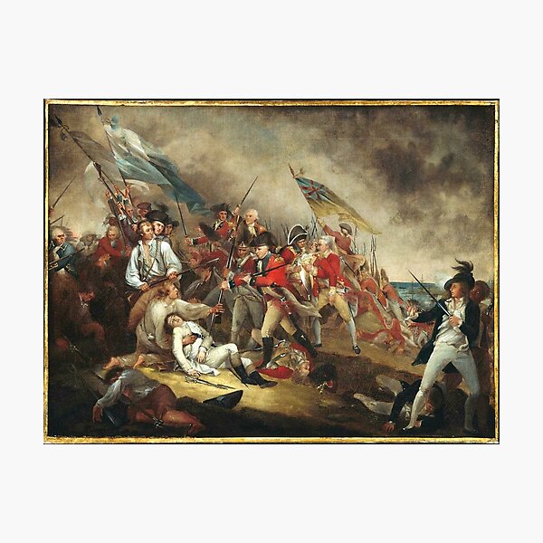 Item preview, John Trumball's The Death of General Warren at the Battle of Bunker Hill on 17 June 1775 designed and sold by mosfunky.