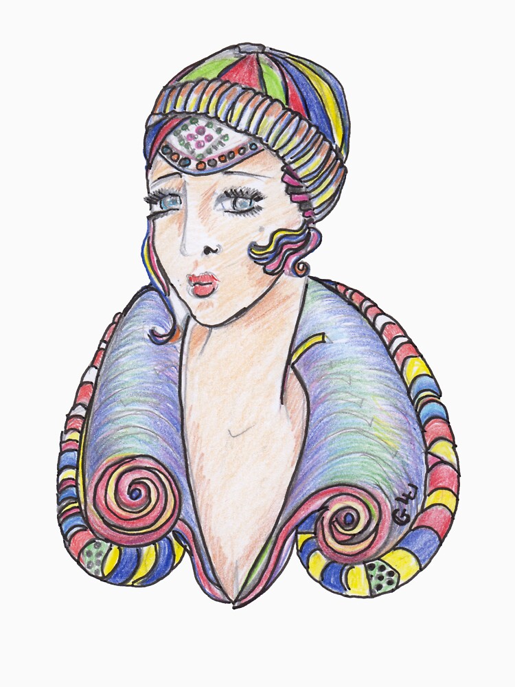 Lola Art Deco Lady by GalleryGiselle